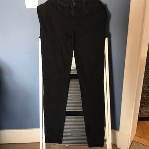 AMERICAN EAGLE BLACK JEGGINGS 4 LONG